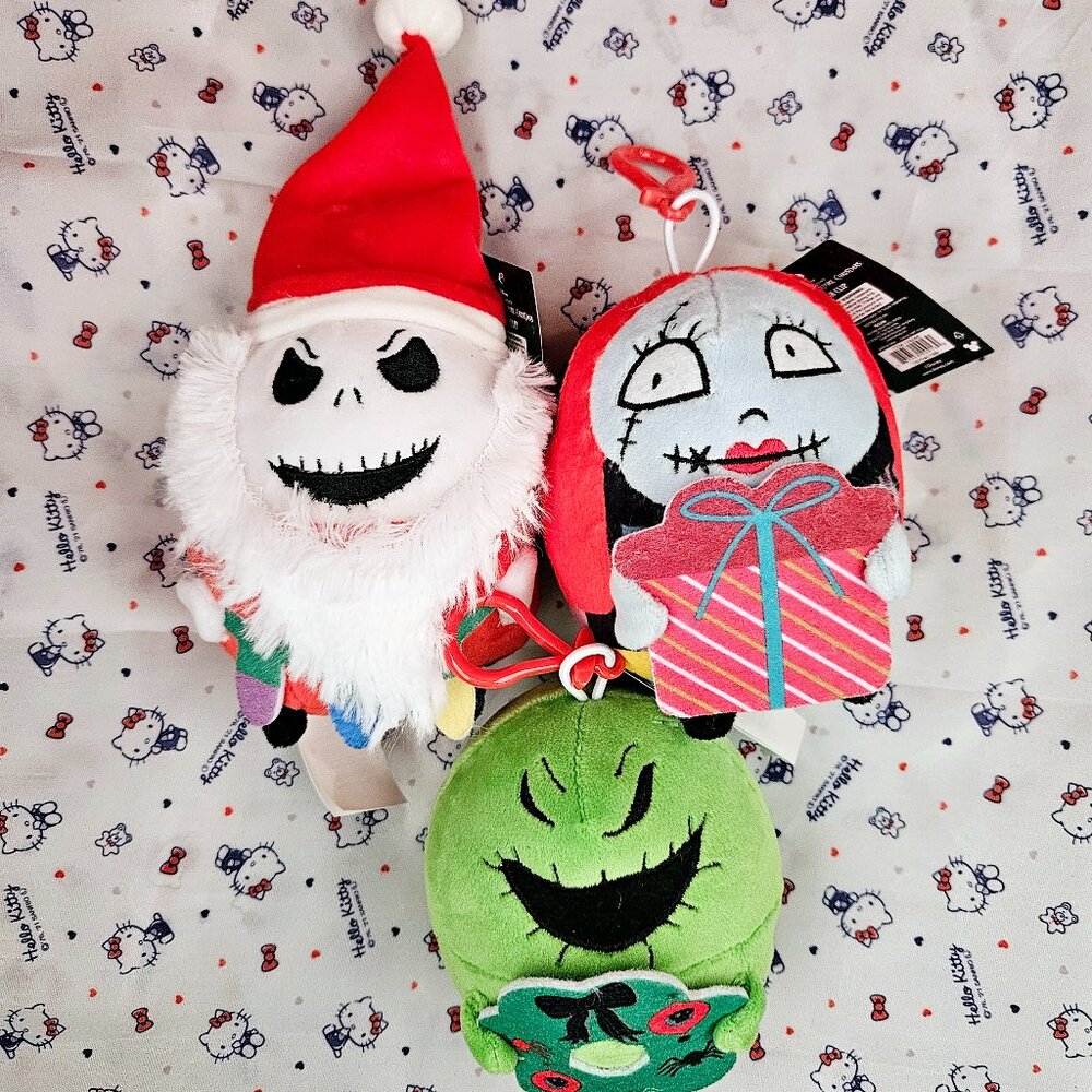 Disney The Nightmare Before Christmas Bag Clip Christmas Plushies